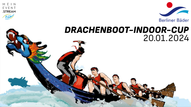 Drachenboot-Indoor-Cup 2024 der Berliner Bäder-Betriebe Logo