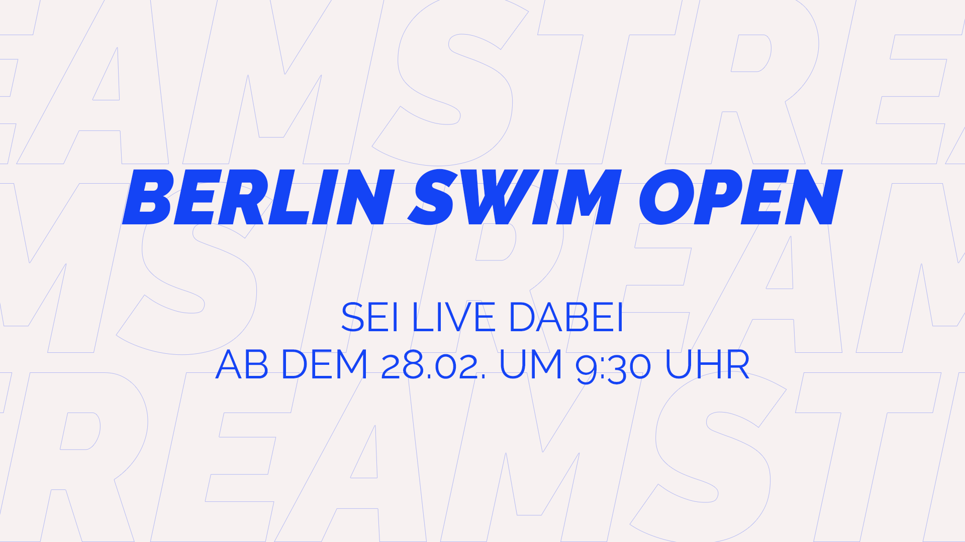 Berlin Swim Open 2020 Logo